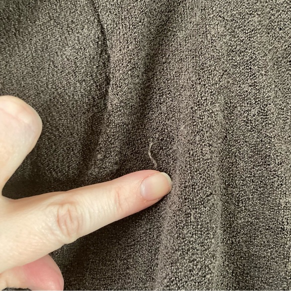 Chico's Dark Brown Open-Knit Cardigan Sweater 2 (Large) - Picture 9 of 9